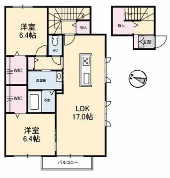 間取図 水島臨海鉄道水島本線/西富井駅 徒歩12分 2階 築10年