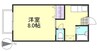 水島臨海鉄道水島本線/球場前駅 徒歩8分 2階 築25年 1Kの間取り