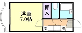 間取図 山陽本線（中国）/新倉敷駅 徒歩26分 2階 築35年