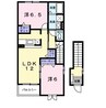 山陽本線（中国）/新倉敷駅 バス:11分:停歩2分 2階 築17年 2LDKの間取り