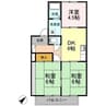 瀬戸大橋線/上の町駅 徒歩33分 2階 築37年 3DKの間取り