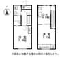 山陽本線（中国）/倉敷駅 徒歩22分 1-2階 築16年 2DKの間取り