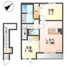 グレイシャス 2LDKの間取り