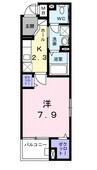 山陽本線（中国）/倉敷駅 徒歩15分 5階 築6年 1Kの間取り