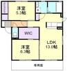 水島臨海鉄道水島本線/三菱自工前駅 徒歩45分 2階 築17年 2LDKの間取り
