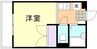 山陽本線（中国）/新倉敷駅 徒歩10分 1階 築29年 1Kの間取り