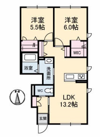 間取図 テラスコート船穂　Ｃ棟