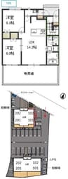 吉備線<桃太郎線>/総社駅 徒歩10分 1階 築5年 2LDKの間取り