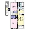 瀬戸大橋線/木見駅 徒歩13分 2階 築5年 2LDKの間取り