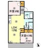 水島臨海鉄道水島本線/栄駅 徒歩19分 1階 築40年 2LDKの間取り