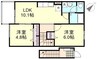 サンクレストC 2LDKの間取り