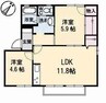 宇野線<宇野みなと線>/早島駅 徒歩8分 1階 築28年 2LDKの間取り