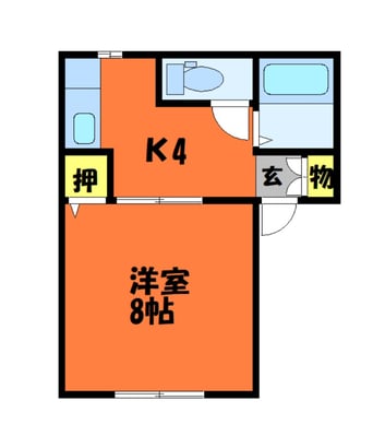 間取図 山陽本線（中国）/倉敷駅 徒歩17分 1階 築26年