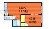 山陽本線（中国）/中庄駅 徒歩15分 2階 築47年 1LDKの間取り