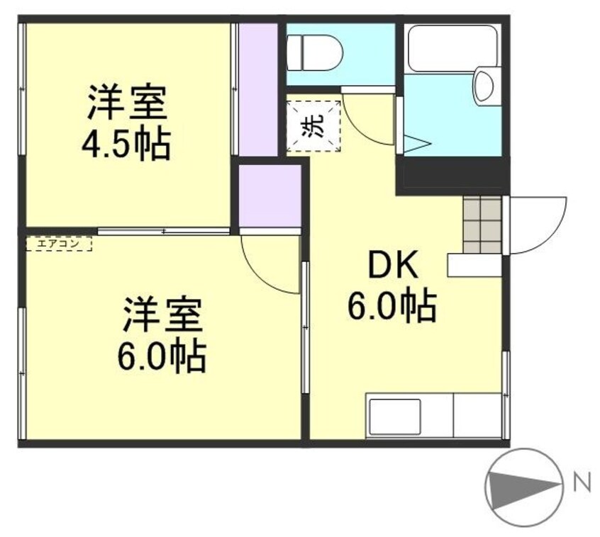 間取図 コーポ高田