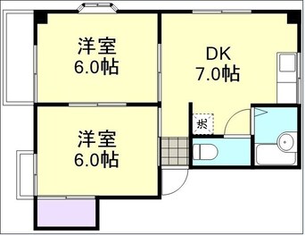 間取図 水島臨海鉄道水島本線/浦田駅 徒歩32分 1階 築30年