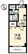 山陽本線（中国）/倉敷駅 徒歩12分 4階 築26年 1Kの間取り