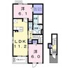 水島臨海鉄道水島本線/弥生駅 徒歩11分 2階 築5年 2LDKの間取り