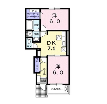 間取図 水島臨海鉄道水島本線/弥生駅 徒歩4分 1階 築14年