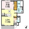 吉備線<桃太郎線>/東総社駅 徒歩2分 1階 建築中 1LDKの間取り