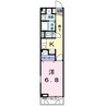 山陽本線（中国）/新倉敷駅 徒歩21分 1階 築17年 1Kの間取り