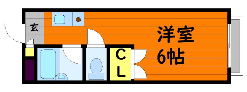 間取図 瀬戸大橋線/児島駅 徒歩9分 1階 築30年