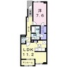 ＳＵＮ１６　金光Ⅰ 1LDKの間取り