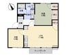 宇野線<宇野みなと線>/茶屋町駅 徒歩4分 1階 築34年 2LDKの間取り
