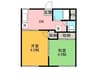 山陽本線（中国）/中庄駅 徒歩12分 1階 築40年 2DKの間取り