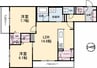 山陽本線（中国）/倉敷駅 徒歩22分 3階 築浅 2LDKの間取り