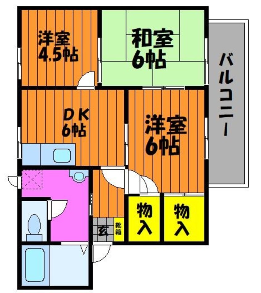 間取図 水島臨海鉄道水島本線/栄駅 徒歩43分 2階 築31年