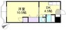 山陽本線（中国）/倉敷駅 徒歩106分 2階 築29年 1DKの間取り