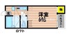 山陽本線（中国）/新倉敷駅 徒歩9分 2階 築18年 1Kの間取り
