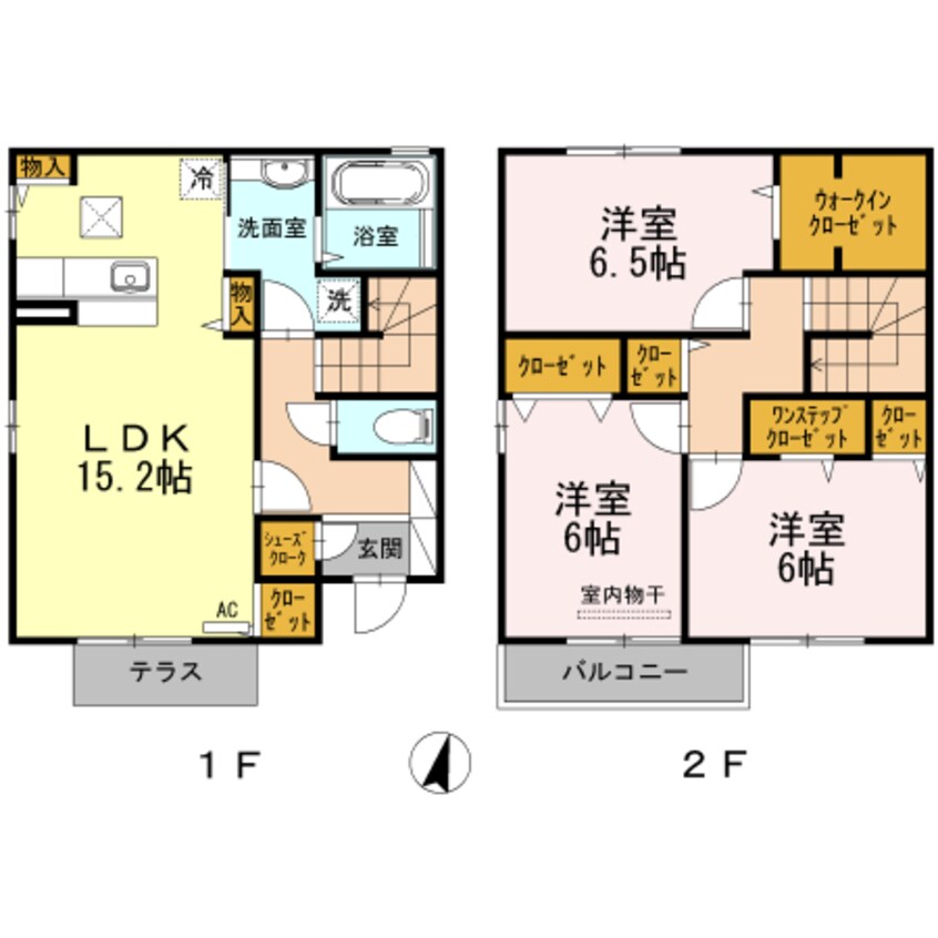間取図 水島臨海鉄道水島本線/球場前駅 徒歩13分 1-2階 築11年