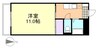 水島臨海鉄道水島本線/弥生駅 徒歩6分 3階 築34年 1Kの間取り