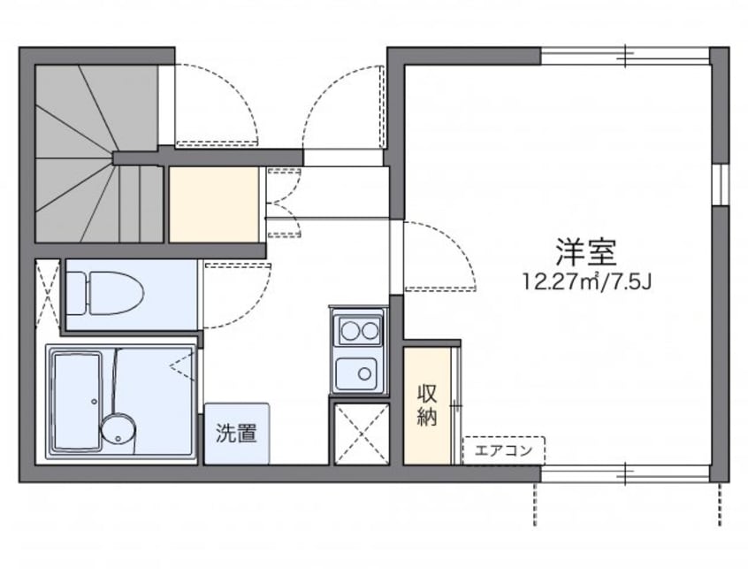 間取図 レオネクストケーズキューブ川名