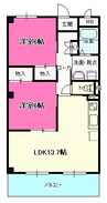 名古屋市営地下鉄鶴舞線/上小田井駅 徒歩22分 3階 築26年 2LDKの間取り
