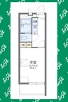 レオパレスＭＥＩＫＯＵ 1Kの間取り