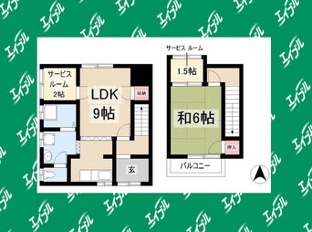 間取図 二女子町貸家
