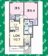 ルアナ 2LDKの間取り