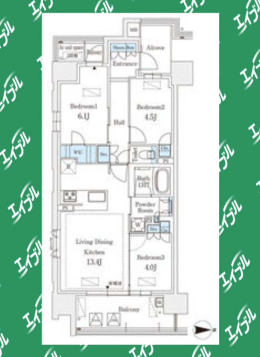 間取図 ＧＲＡＮＰＡＳＥＯ丸の内