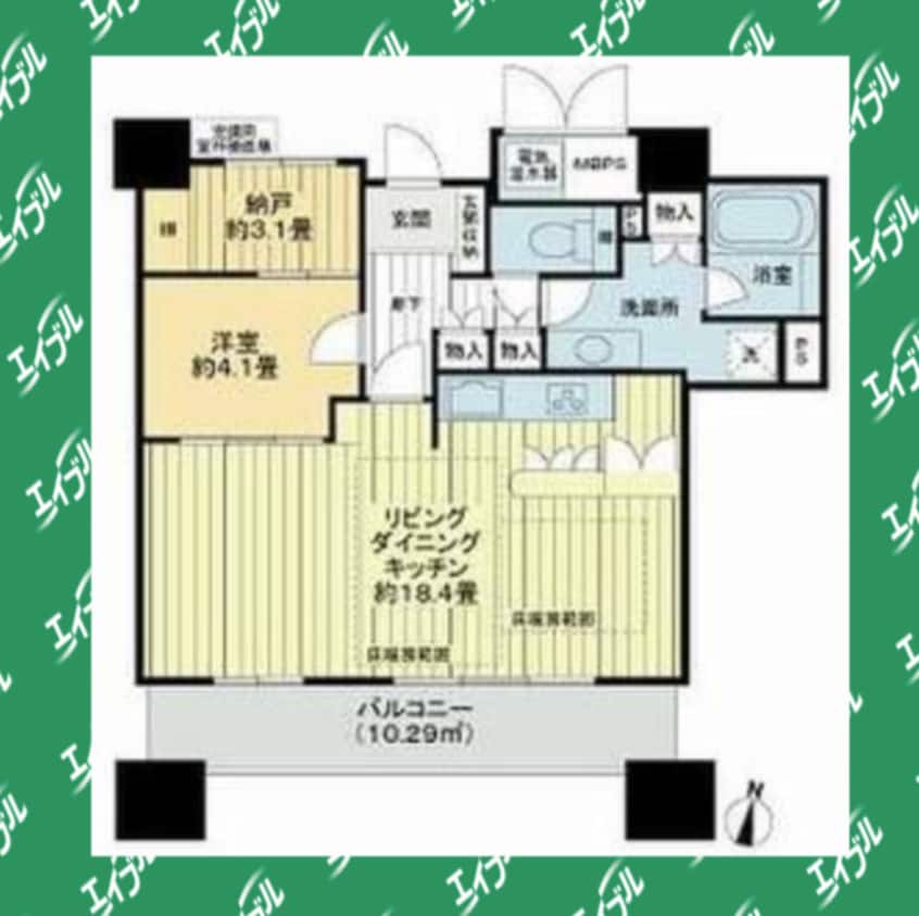 間取図 ライオンズタワー千種