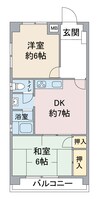 名古屋市営地下鉄鶴舞線/上小田井駅 徒歩12分 4階 築47年 2DKの間取り
