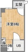 メゾン千代田 1Rの間取り
