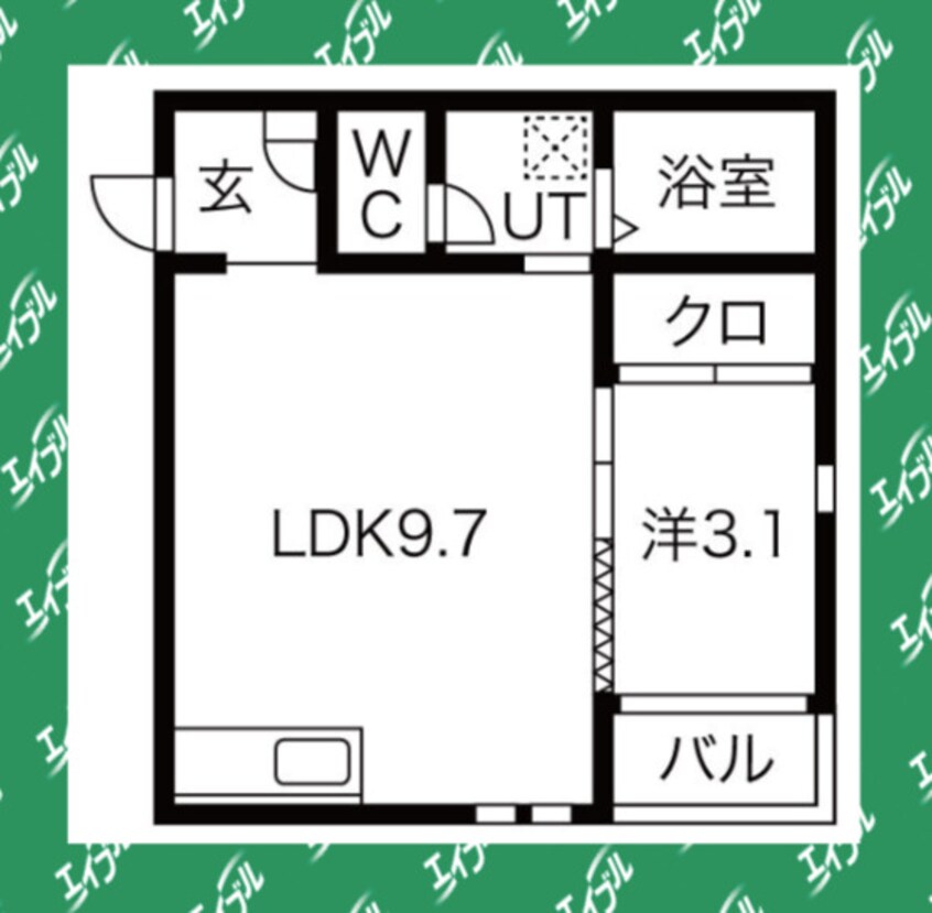 間取図 エステート西高蔵
