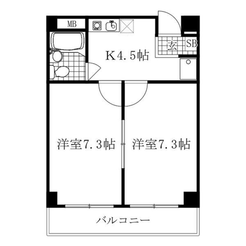 間取図 名古屋市営地下鉄名港線/日比野駅 徒歩8分 4階 築32年