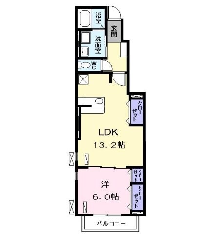 間取り図 アンジュ　八田