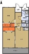 名鉄名古屋本線/新川橋駅 徒歩9分 1階 築25年 2DKの間取り