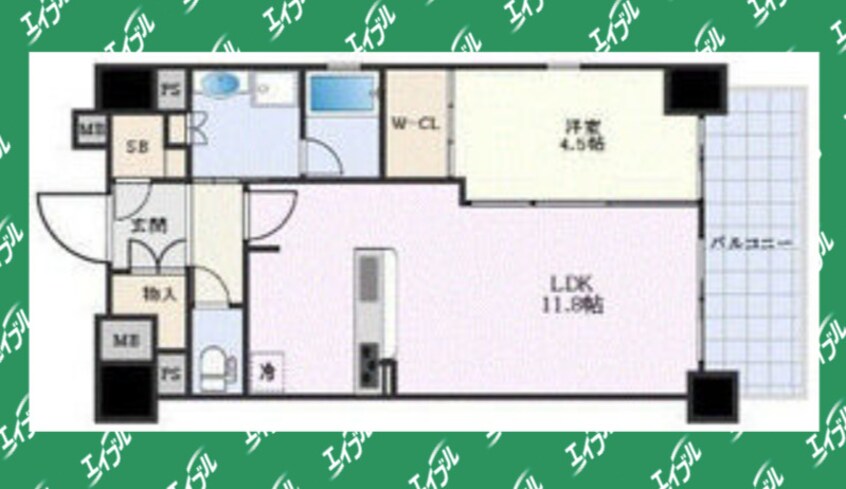間取図 オープンレジデンシア名古屋栄est