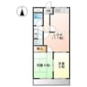 近鉄名古屋線/戸田駅 徒歩15分 2階 築32年 2LDKの間取り
